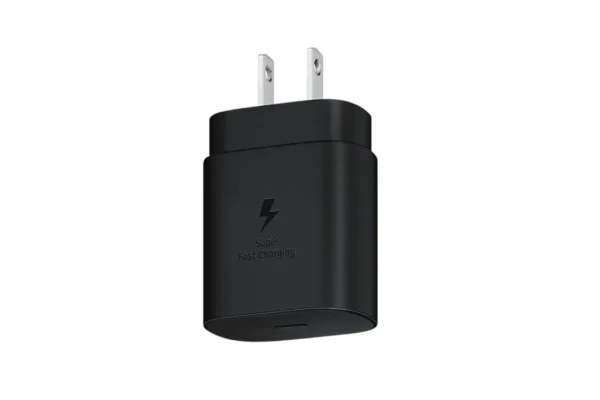 Black Samsung Original Wall Charger for Super Fast Charging 25W Type-C - US/JP Plug
