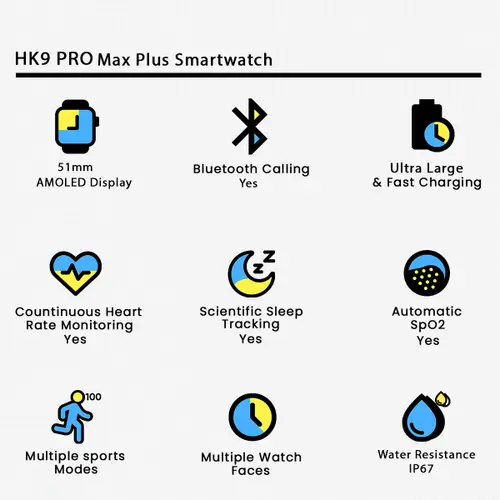 hk9 pro max plus smartwatch pakistan details